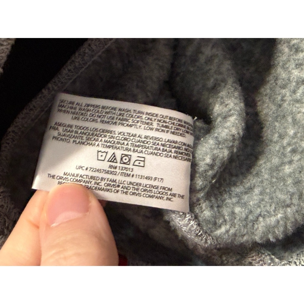 Orvis Jacket, Men's Size Large, Gray White, Vest, Full Zip, Front Zip Pockets - Picture 8 of 9